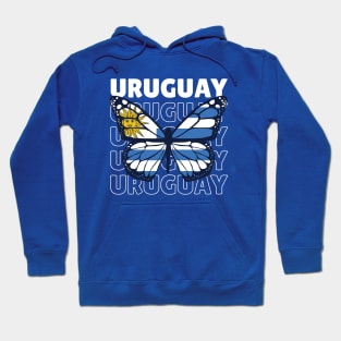 Uruguay Flag Butterfly // Uruguayan Pride Hoodie